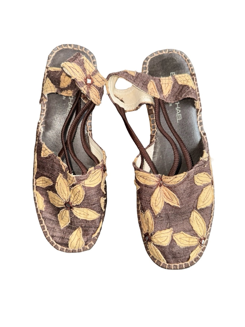 Eric Michael Espadrilles Brown Size 36 EU/ US - 6 with 2 Inch Heels